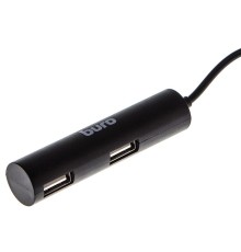 Разветвитель USB 2.0 Buro BU-HUB4-0.5R-U2.0 4порт. черный