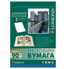LOMOND 2210003 Фотобумага A4/90г/м2/25л./белый матовое самоклей. для струйной печати