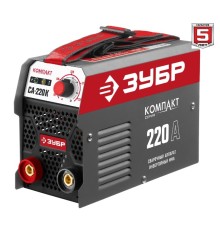 ЗУБР [СА-220К] Сварочный аппарат инверторный { 220 А }
