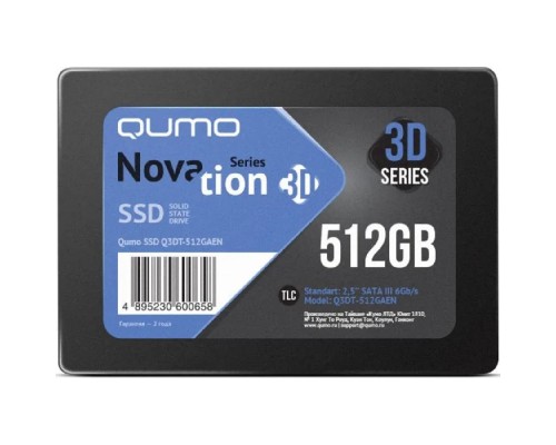 [накопитель] QUMO SSD 512GB QM Novation Q3DT-512GAEN {SATA3.0}