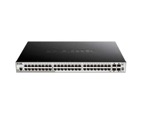 [Сетевое оборудование] D-Link DGS-1250-52XMP/A1A Управляемый L2 коммутатор с 48 портами 10/100/1000Base-T и 4 портами 10GBase-X SFP+ (48 портов PoE 802.3af/at, PoE-бюджет 370 Вт)