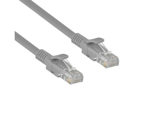 [Коммутационный шнур] Exegate EX282008RUS Патч-корд медный UTP-RJ45-RJ45-5e-CU-0,3M-GY, UTP, cat.5e, 0.3м, серый