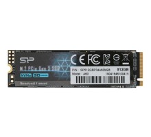 Silicon Power SSD 512Gb A60 SP512GBP34A60M28, M.2 2280, PCI-E x4, NVMe