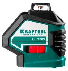 KRAFTOOL LL360 #2 нивелир лазерный, 2х360° , 20м/70м,  IP54, точн. +/-0,2 мм/м, держатель, в коробке (34645-2)