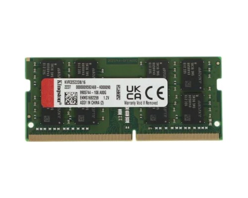 [Модуль памяти] Kingston DDR4 SODIMM 16GB KVR32S22D8/16 PC4-25600, 3200MHz, CL22