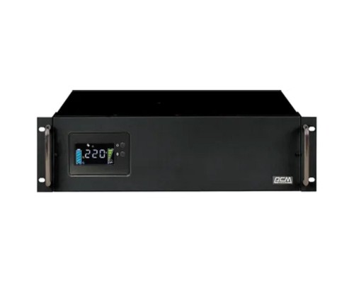 [ИБП] PowerCom King Pro RM KIN-2200AP LCD (3U) ИБП {Line-Interactive, 2200VA/1760W, Rack, 6х С13, Serial+USB, SmartSlot, RS-232} (1152608)