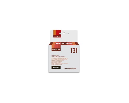 [Расходные материалы] Easyprint C8765HE Картридж (IH-8765) №131 для HP Deskjet 460/5743/6543/6843/9803/PSC1513/6213/K7103, черный, 450 стр.