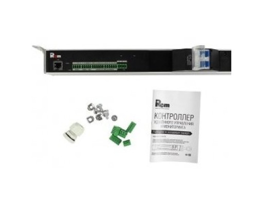[Аксессуар] REM Упр. верт. блок розеток с монит. Rem-MC1 4x3 С13, 4x2 С19, 32A, алюм., 42-48U, колодка R-MC1-32-4x3C13-4x2C19-A-1820-K