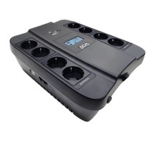PowerCom Spider SPD-1100U LCD ИБП {Line-Interactive, 1100VA / 605W, 8xEURO: 4 с резервным питанием, 4 с фильтрацией, USB} (1138694)