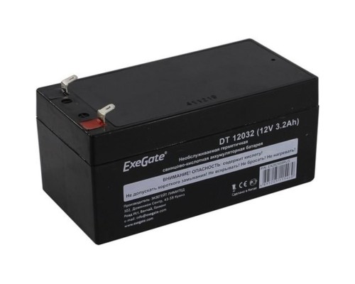 [батареи] Exegate EX282958RUS Аккумуляторная батарея DT 12032 (12V 3.2Ah, клеммы F1)