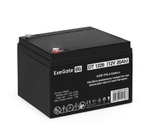 Exegate EX282970RUS Аккумуляторная батарея DT 1226 (12V 26Ah, клеммы F3 (болт М5 с гайкой))