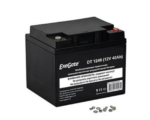 [батареи] Exegate EX282976RUS Аккумуляторная батарея DT 1240 (12V 40Ah, под болт М5)