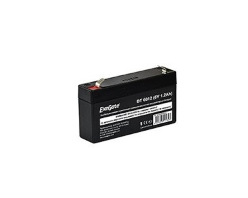 [батареи] Exegate EX282944RUS Аккумуляторная батарея DT 6012 (6V 1.2Ah, клеммы F1)