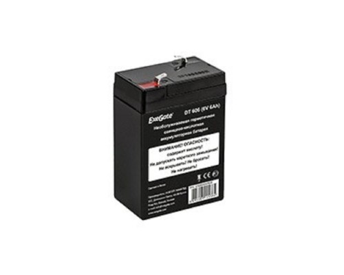 [батареи] Exegate EX282950RUS Аккумуляторная батарея DT 606 (6V 6Ah, клеммы F1)