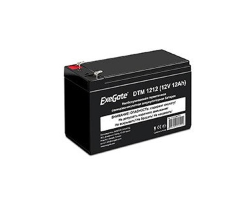 [батареи] Exegate EX282967RUS Аккумуляторная батарея DTM 1212 (12V 12Ah, клеммы F2)