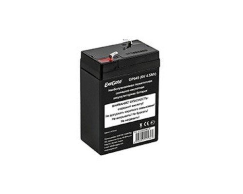 [батареи] Exegate EX282948RUS Аккумуляторная батарея GP645 (6V 4.5Ah, клеммы F1)