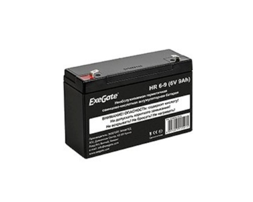[батареи] Exegate EX282953RUS Аккумуляторная батарея HR 6-9 (6V 9Ah 634W, клеммы F2)