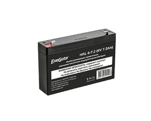 [батареи] Exegate EX282952RUS Аккумуляторная батарея HRL 6-7.2 (6V 7.2Ah, клеммы F1)