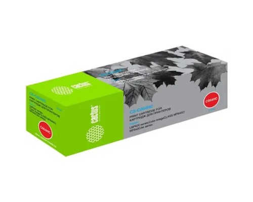 [расходные материалы] Cactus  Cartridge 054HC Картридж для Canon i-Sensys LBP-620/621/623/640/MF-640/641/642/643/644/645 (2300k)  голубой