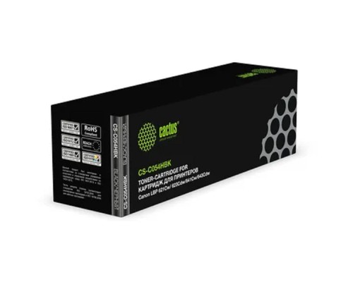 [расходные материалы] Cactus  Cartridge 054HBK Картридж для Canon i-Sensys LBP-620/621/623/640/MF-640/641/642/643/644/645 (3100k) черный