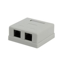 Gembird NA-TA/1 Розетка RJ45+RJ11 кат.5e UTP внешняя 2 порта, 110&Krone