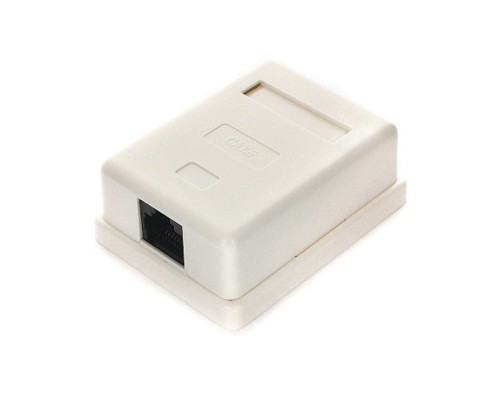 [Монтажное оборудование] Gembird NA216 Розетка RJ-45 кат.6 внешняя 1 порт, 110&Krone