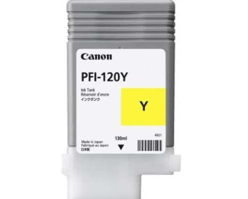 [Расходные материалы] Canon PFI-120Y 2888C001  Картридж для  TM-200/TM-205/TM-300/TM-305, 130 мл. жёлтый