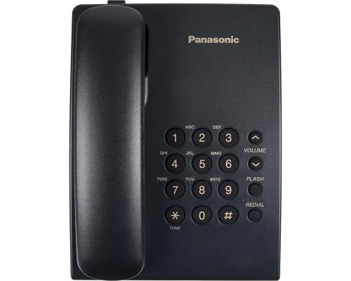 [Телефон] Panasonic KX-TS2350RUB (черный) {повтор номера, регул-ка громкости, кр.на стену}