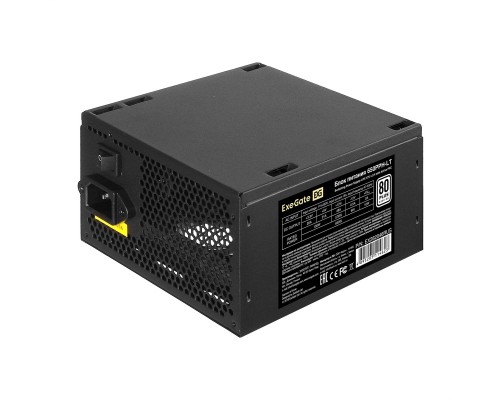 [Блок питания] ExeGate EX282046RUS-OEM 80 PLUS® 650PPH-LT-OEM (ATX, APFC, КПД 82% (80 PLUS), 12cm fan, 24pin, (4+4)pin, PCIe, 5xSATA, 3xIDE, black, RTL)