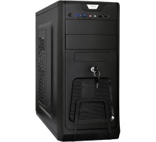 Exegate EX283218RUS Корпус Miditower ExeGate CP-603UB Black, ATX, <CP500W, 80mm>, 2*USB+2*USB3.0, Audio, замок блокировки кнопки питания
