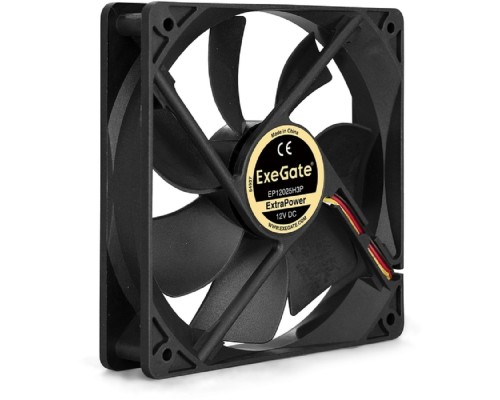 [Вентиляторы] Exegate EX283387RUS Вентилятор ExeGate ExtraPower EP12025H3P, 120x120x25 мм, гидродинамический, 3pin, 1800RPM, 27dBA