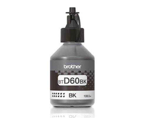 [Расходные материалы] Brother Бутылка с оригинальными чернилами BTD60BK для принтера DCP-T710W, DCP-T510W, DCP-T310. Емкость до 6500 страниц.(BTD60BK)