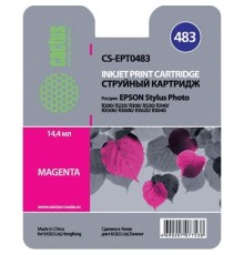 Картридж струйный Cactus CS-EPT0483 пурпурный (14.4мл) для Epson Stylus Photo R200/R220/R300/R320/R340/RX500/RX600/RX620/RX640