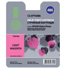 Картридж струйный Cactus CS-EPT0486 светло-пурпурный (14.4мл) для Epson Stylus Photo R200/R220/R300/R320/R340/RX500/RX600/RX620/RX640