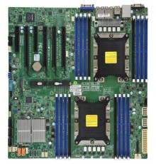 Supermicro MBD-X11DPI-N-B Серверная материнская плата X11DPi N Motherboard Dual Socket P (LGA 3647) supported, CPU TDP support 205W, 2 UPI up to 10.4 GT/s OEM