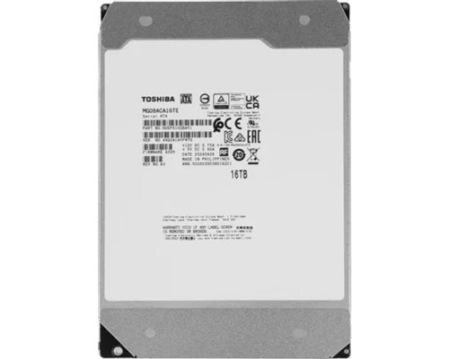 [Жесткий диск] 16TB Toshiba Enterprise Capacity (MG08ACA16TE) SATA, 7200 rpm, 512Mb buffer, 3.5
