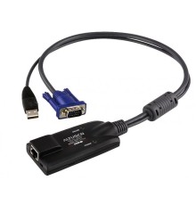 Модуль удлинителя VGA+K/M USB  ATEN (KA7570-AX/KA7570) 40 метр., 1xUTP Cat5e, для подкл. комп. к перекл. KH15xxA/KH15xxAi/KL15xxA/KL15xxAi/KH25xxA, макс.разр