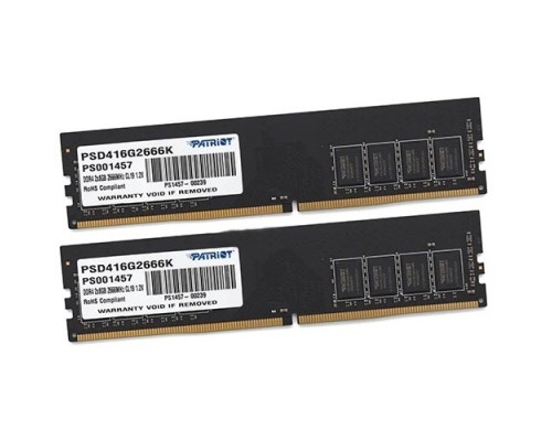 [Модуль памяти] Модуль памяти 16GB PC21300 DDR4 KIT2 PSD416G2666K PATRIOT