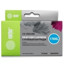 Картридж струйный Cactus CS-CB324N(CS-CB324) №178XL пурпурный (10мл) для HP PS B8553/C5383/C6383