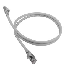 Патч-корд LANMASTER LSZH FTP кат.6A, 2.0 м, серый
