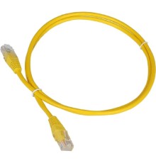 Патч-корд TWT UTP кат.5e, с заливными колпачками, 1.5 м, желтый