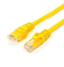 Патч-корд TWT UTP кат.5e, с заливными колпачками, 2.0 м, желтый [TWT-45-45-2.0-YL]
