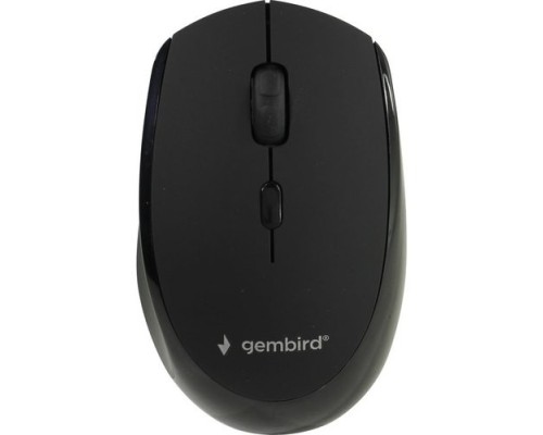 [Мышь] Gembird MUSW-354 {Мышь беспроводная, черный, бесш.клик, soft touch,3кн.+колесо-кнопка, 2400DPI, 2,4ГГц}