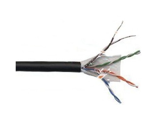 [Аксессуар] Кабель информационный Lanmaster LAN-5EUTP-WP-OUT кат.5е U/UTP не экранированный 4X2X24AWG PE внешний 305м черный