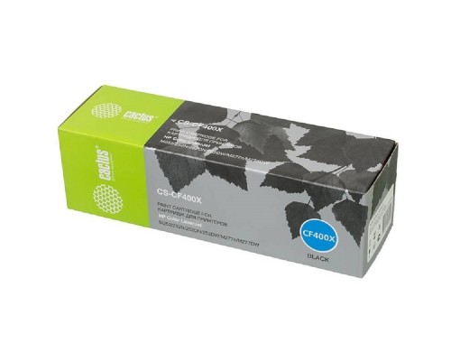 [расходные материалы] Тонер Картридж Cactus CS-CF400X черный для HP CLJ M252/252N/252DN/252DW/M277n/M277DW (2800стр.)