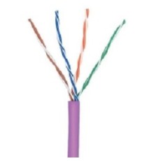 Кабель информационный Lanmaster TWT-5EUTP-NGLS кат.5е U/UTP не экранированный 4X2X24AWG PVC внутренний 305м фиолетовый