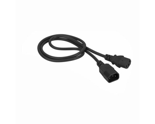 [Монтажное оборудование] Lanmaster LAN-PP13/14-3.0-BK Шнур питания C13-C14, 3х0.75, 220В, 10А, черный, 3 метра