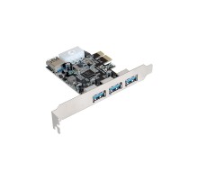 Exegate EX283720RUS Контроллер EXE-367 PCI-E 2.0, 3*USB3.0 ext + 1*USB3.0 int, разъем доп.питания (OEM)