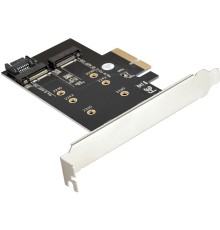Exegate EX283713RUS Переходник EXE-509 M.2 B key + M.2 M Key -> PCI-Ex4/SATA