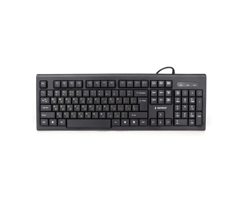 [Клавиатура] Клавиатура Gembird KB-8354U-BL { USB, черный, 104 клавиши, кабель 1,45м }